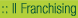Il Franchising